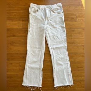 Zara Denim Straight Leg Jeans - White
